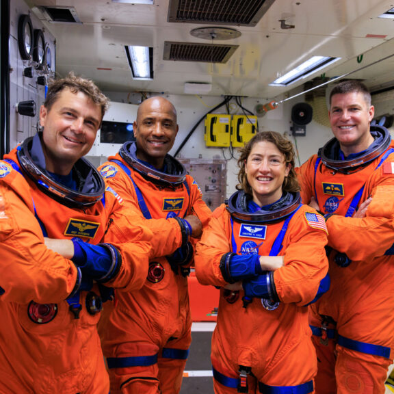 Artemis ii astronauts white room